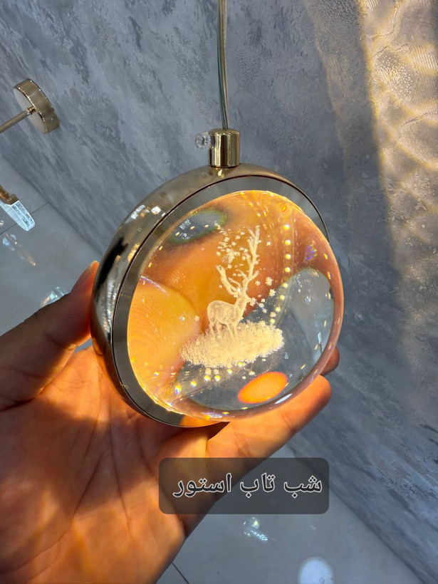 لوستر آویز با طرح گوزن